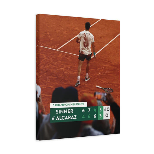 3 Championship Points Motivational Canvas Art